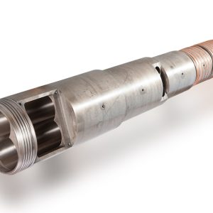 Plastic machine extrusion conical double barrel