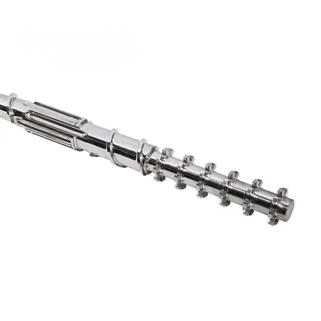 In the plastic granulation line, a twin-screw granulator and a single-screw granulator
