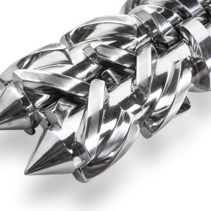 Bimetallic plastic extruder screw and barrel for PP/PE extruder